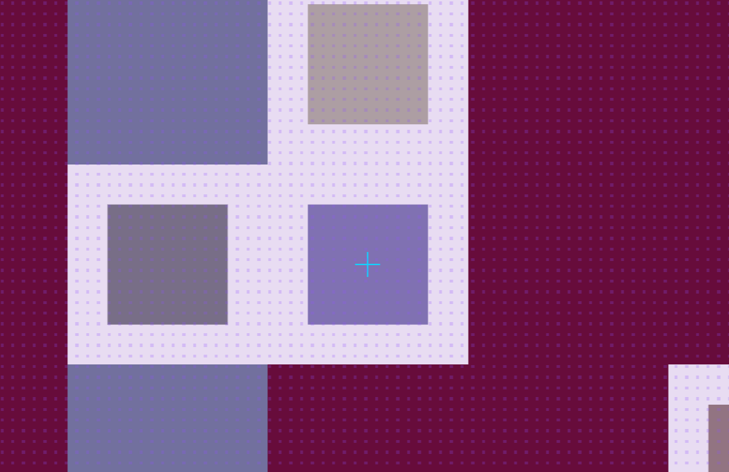 Selected-colour marker at a close map zoom.